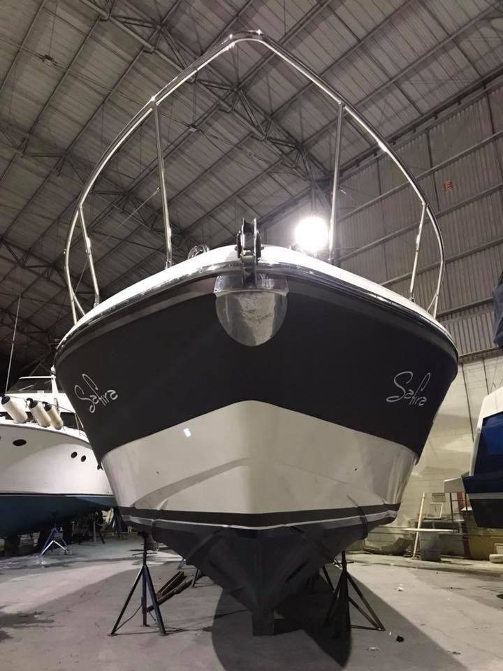 Adesivagem Yacht Ferretti 55